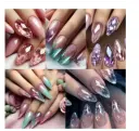French Wear Nail Glossy Blue And Purple view 6