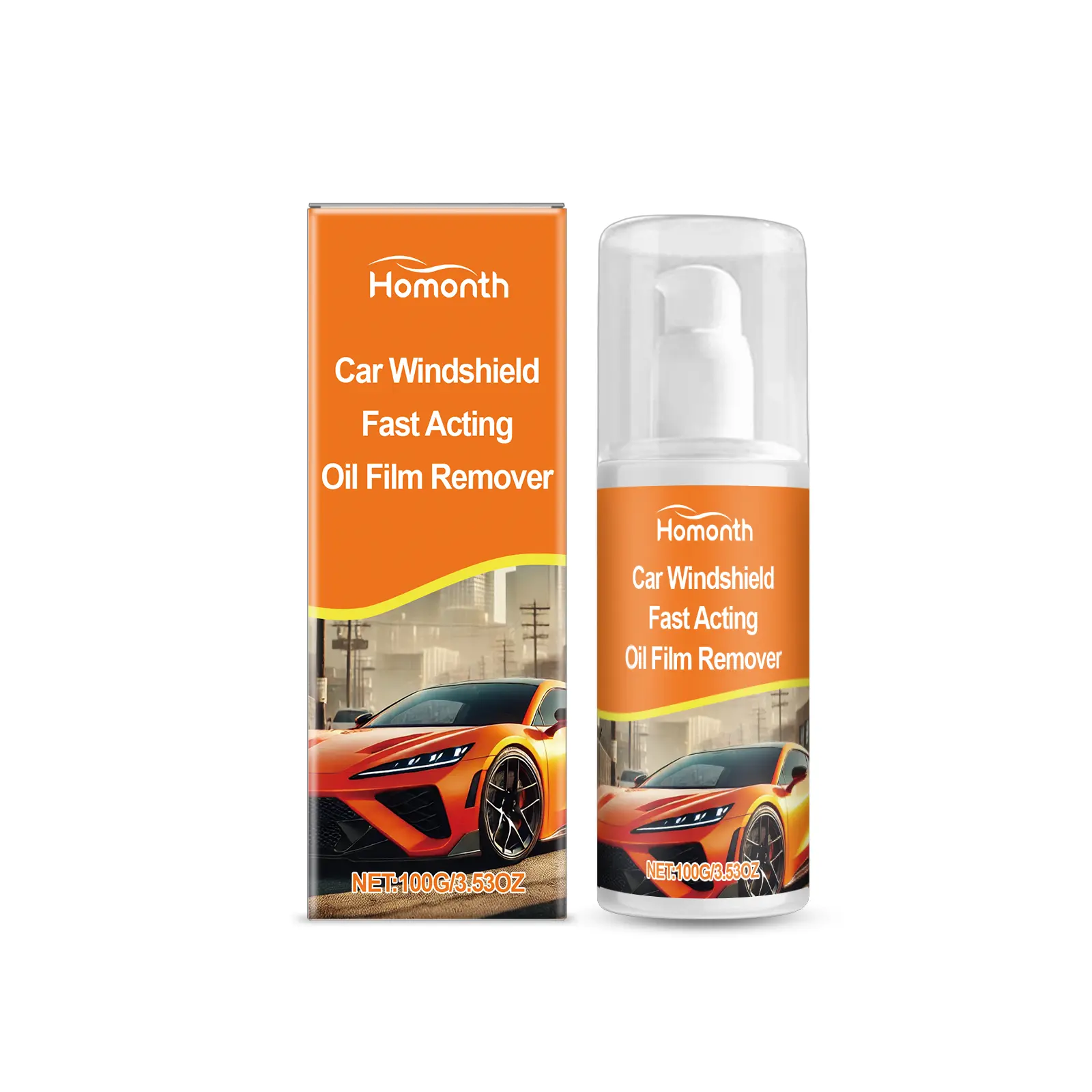 Car Windshield Fast Acting Oil Film Remover