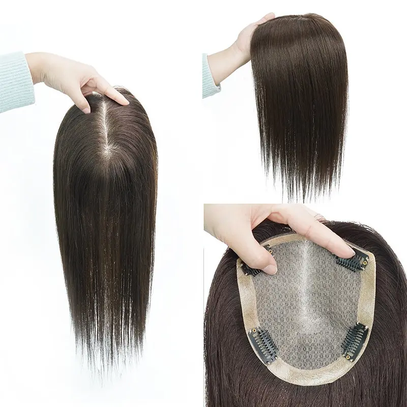 French Style Bangs Real Hair Wig Set