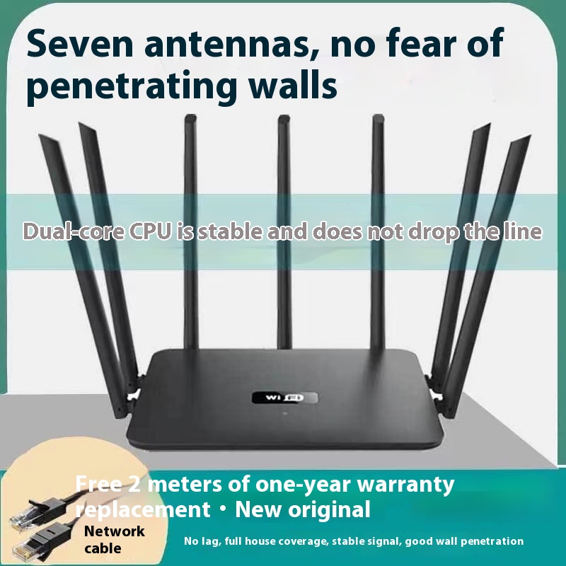 Dual-frequency 5G Gigabit Router Home High-speed Wifi Through-wall Coverage Broadband