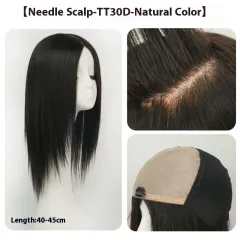 Lace Wig Can Be Dyed And Ironed Full Head Cover - Ttd30 Natural Color - View 1