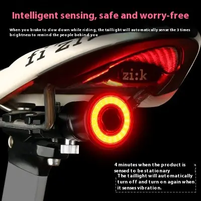 Portable Home Bicycle Smart Brake Taillight
