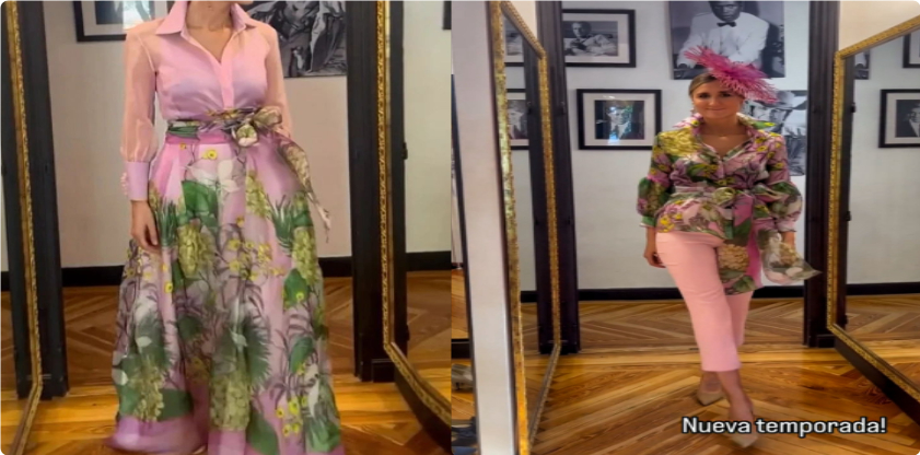 Women's Long-sleeved Skirt Two-piece Suit