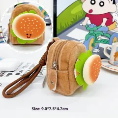 Kappabala Plush Coin Purse Children's Cute Schoolbag Pendant Storage Bag - Hamburger - View 1