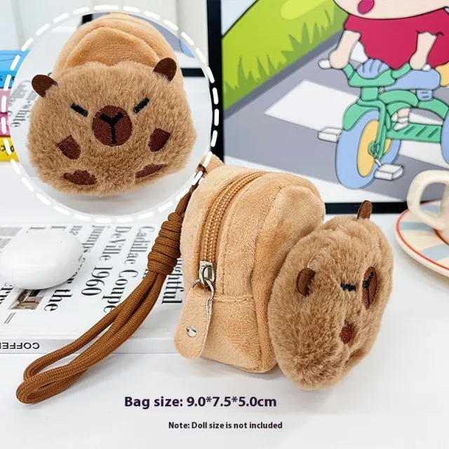 Kappabala Plush Coin Purse Children's Cute Schoolbag Pendant Storage Bag Big Head Capabala - Shop at LoveMi