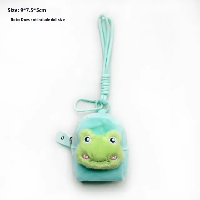 Kappabala Plush Coin Purse Children's Cute Schoolbag Pendant Storage Bag Scarf Simulated Snakes Brown - Shop at LoveMi