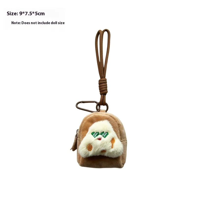 Kappabala Plush Coin Purse Children's Cute Schoolbag Pendant Storage Bag - Panda A Model White