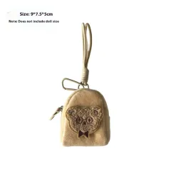 Kappabala Plush Coin Purse Children's Cute Schoolbag Pendant Storage Bag - Apple Bear Brown - View 1