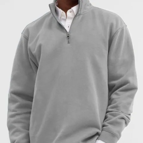 Outdoor Men's Zipped Stand Collar Sweater Fashion Brand