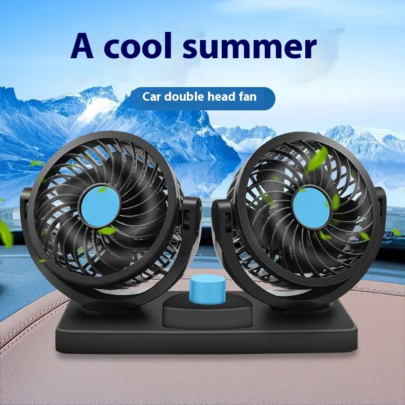 USB Small Electric Fan Three Windshield Car Supplies