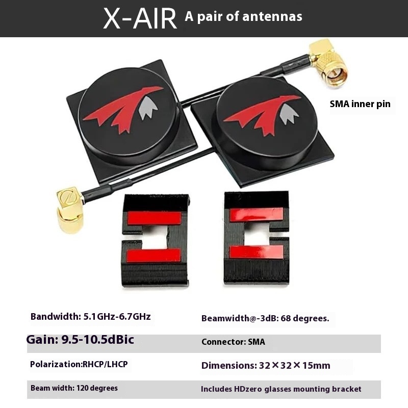 TRUERC X-AIR MKII Antenna Antenna Glasses Reception