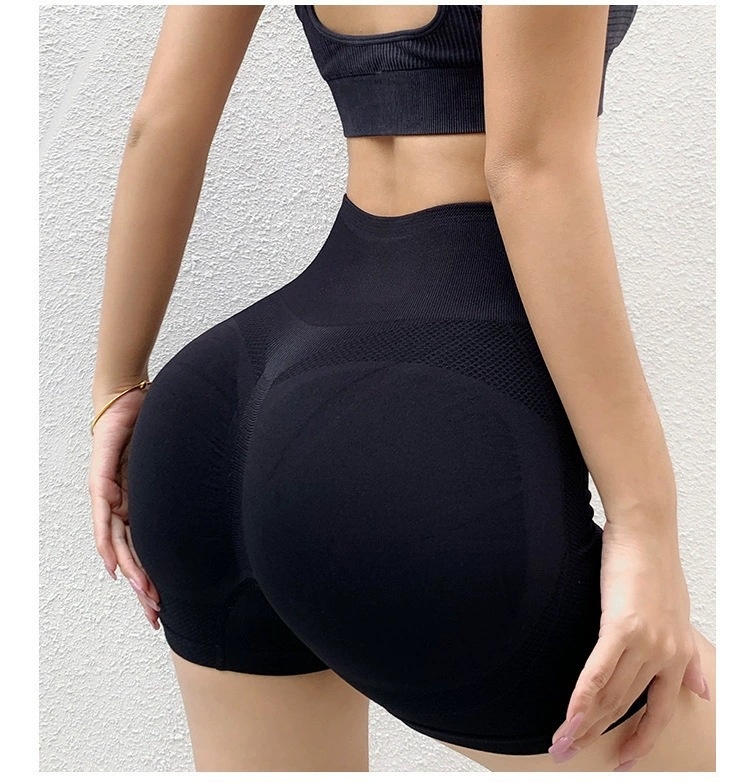 Fitness Yoga Shorts Pants Butt Lifting Seamless Leggings Women Gym - Image 1