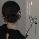 Black Butterfly Tassel Hairpin