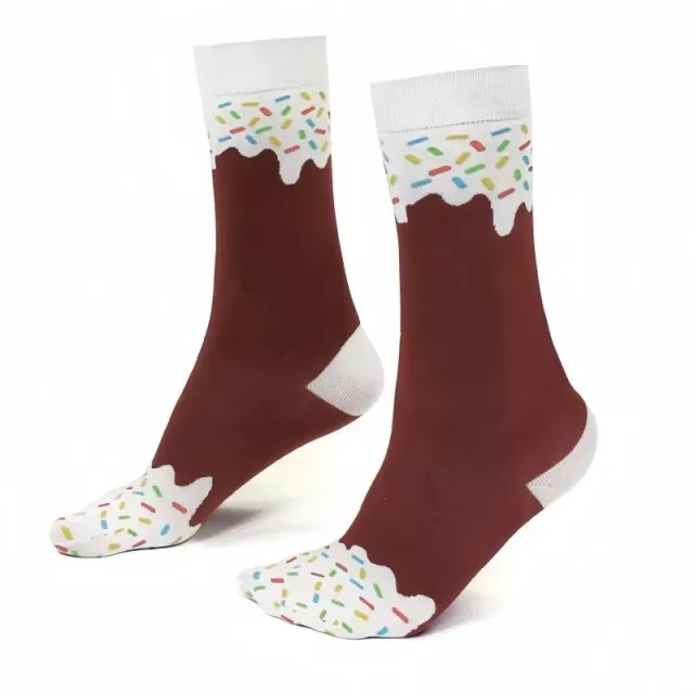 Spring And Summer Casual Socks Female Cartoon Fruit Cute Color Chocolate - Shop at LoveMi
