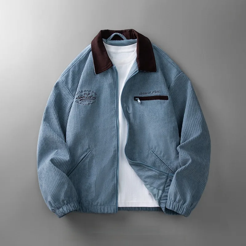 Corduroy Jacket Men's Solid Color Casual Top