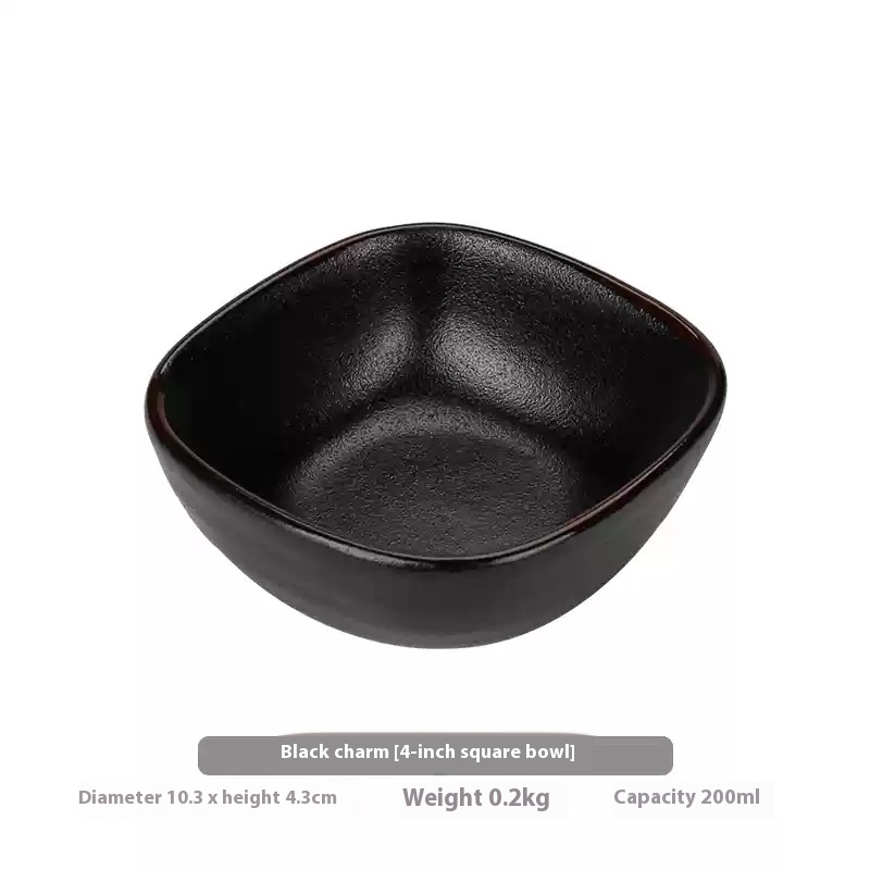Creative Japanese Tableware Ceramic Bowl Rice Bowl Hot Pot Seasoning Bowl