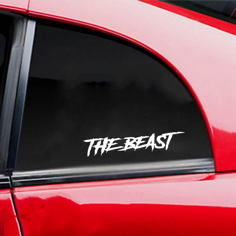 Foreign Trade Automobile English Beast Personality Creative Fashion Cool English Body Glass Decorative Sticker