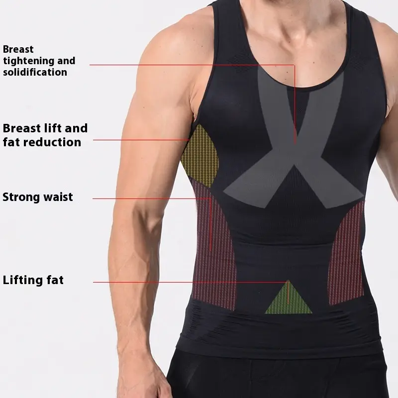 Men's Belly Contraction Body Shaper Vest Slimming Close-fitting Body Shaping