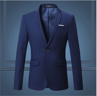 Spring And Autumn Solid Color Casual One Button Men's Small Suit - Picture 7 of 8