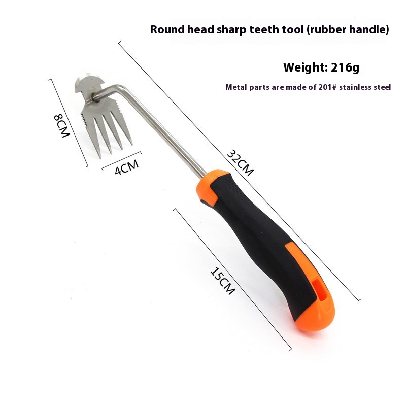 Gardening Weed Cleaner Tool Flower Shovel Stainless Steel Seedling Puller