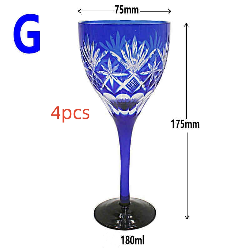 European-style Glass Tall Champagne Glass And Red Wine Glass