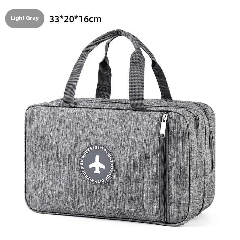 Simple Large Capacity Dry Wet Separation Storage Bag - Gray
