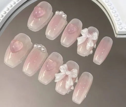 Short T Cat Eye Butterfly Removable Nail Patch Finished Product A Girls Heart Is A Short - Shop at LoveMi