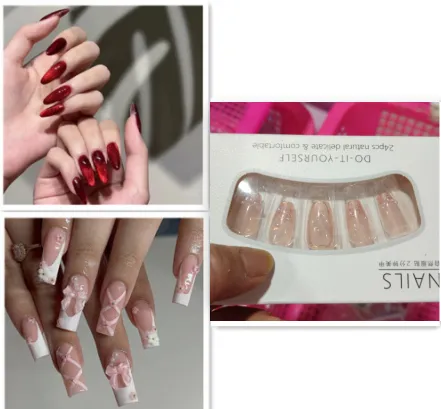 Cat's Eye Nail Patch Red Solid Color Set - Shop at LoveMi