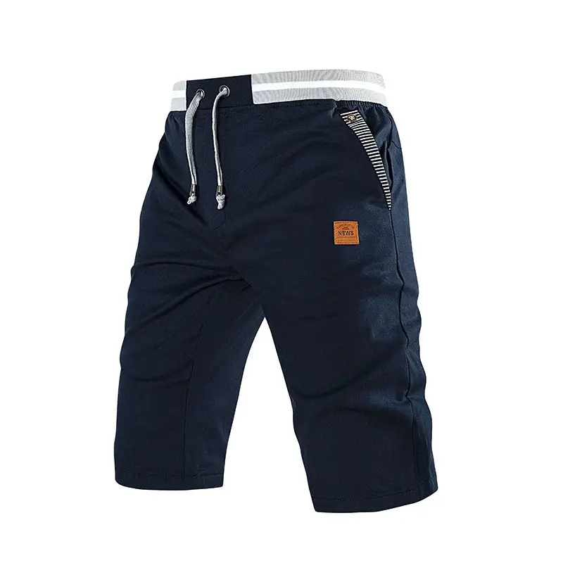 Men's Cotton Casual Cropped Pants