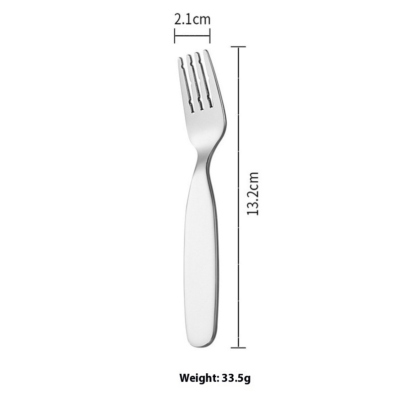 Stainless Steel Child's Spoon And Fork Tableware