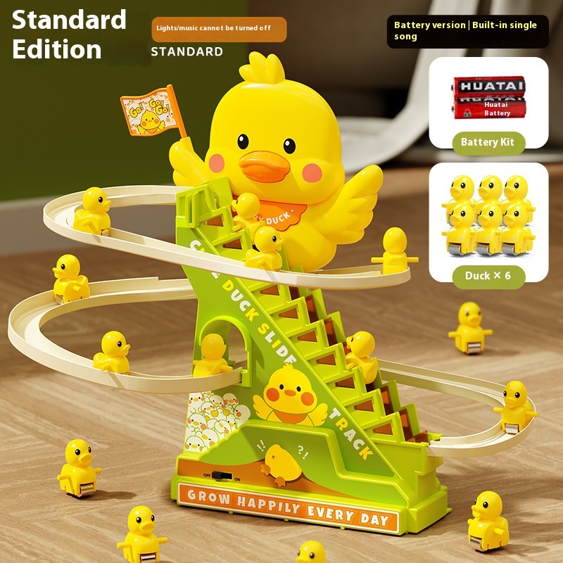Cheering Duck Automatic Stair Climbing Children's Assembled Electric Track — foto 13