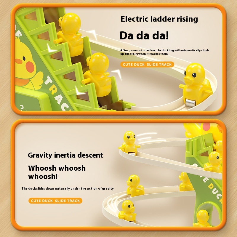 Cheering Duck Automatic Stair Climbing Children's Assembled Electric Track — foto 7