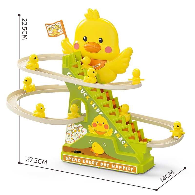 Cheering Duck Automatic Stair Climbing Children's Assembled Electric Track — foto 8