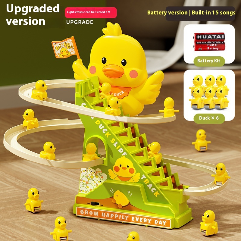 Cheering Duck Automatic Stair Climbing Children's Assembled Electric Track — foto 9