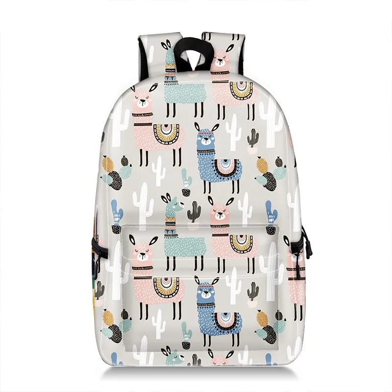 Cartoon Animal Printing Large Capacity Student Schoolbag Printing Backpack - 05Color