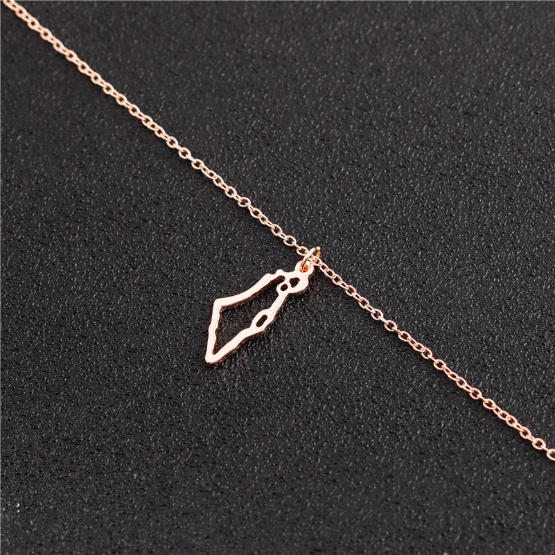 Israel Hollow Charm Pendant Necklace