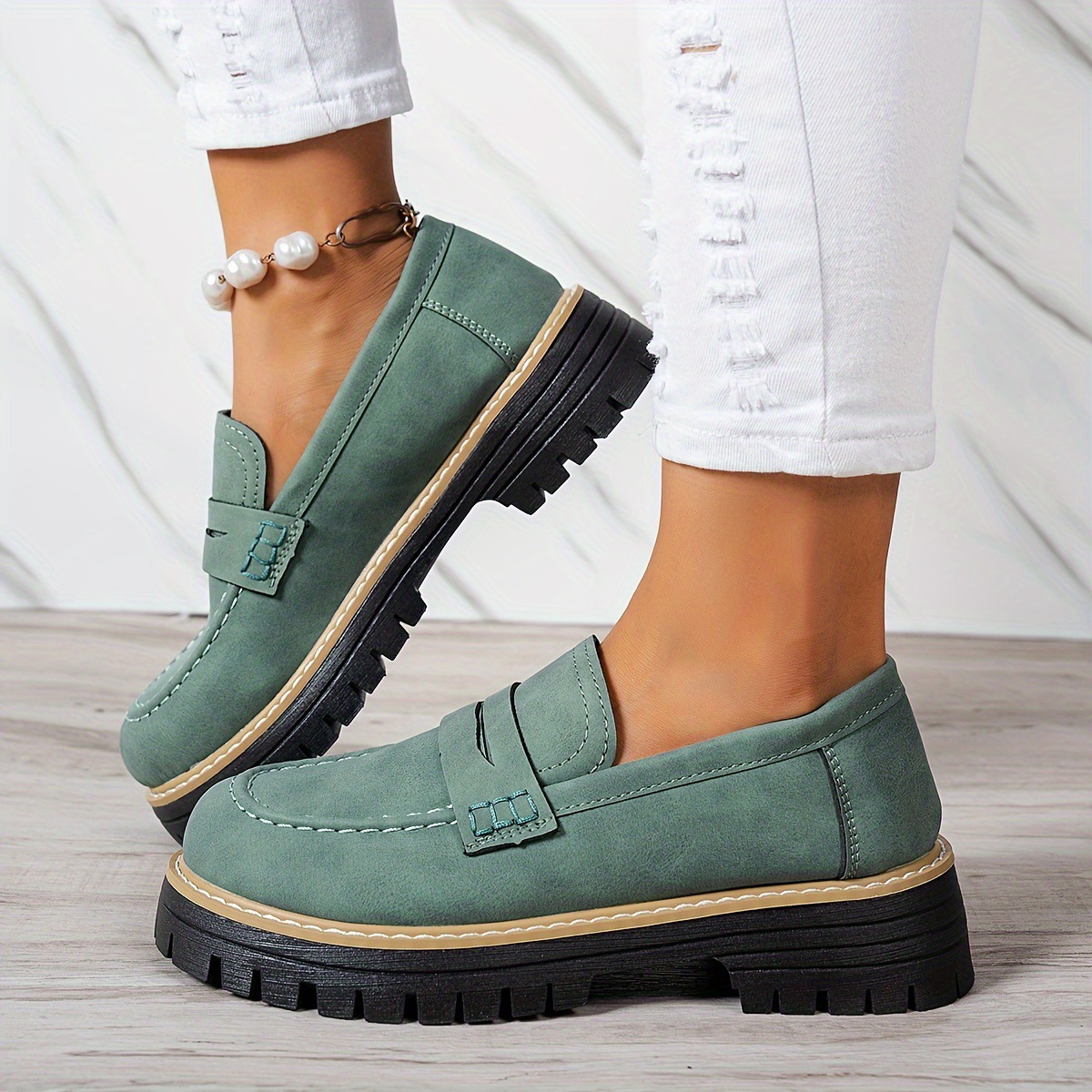 Fashion Flat Shoes Casual Matte British Style Women's Shoes - Image 4