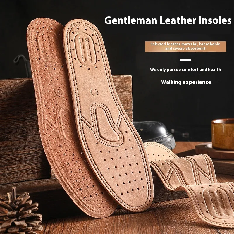 Sweat Absorbing And Deodorant Breathable Pigskin Insole