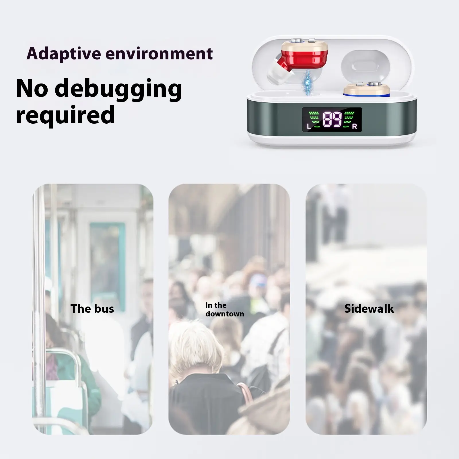 Charging Digital Display Sound Amplifier Hearing Auxiliary Equipment