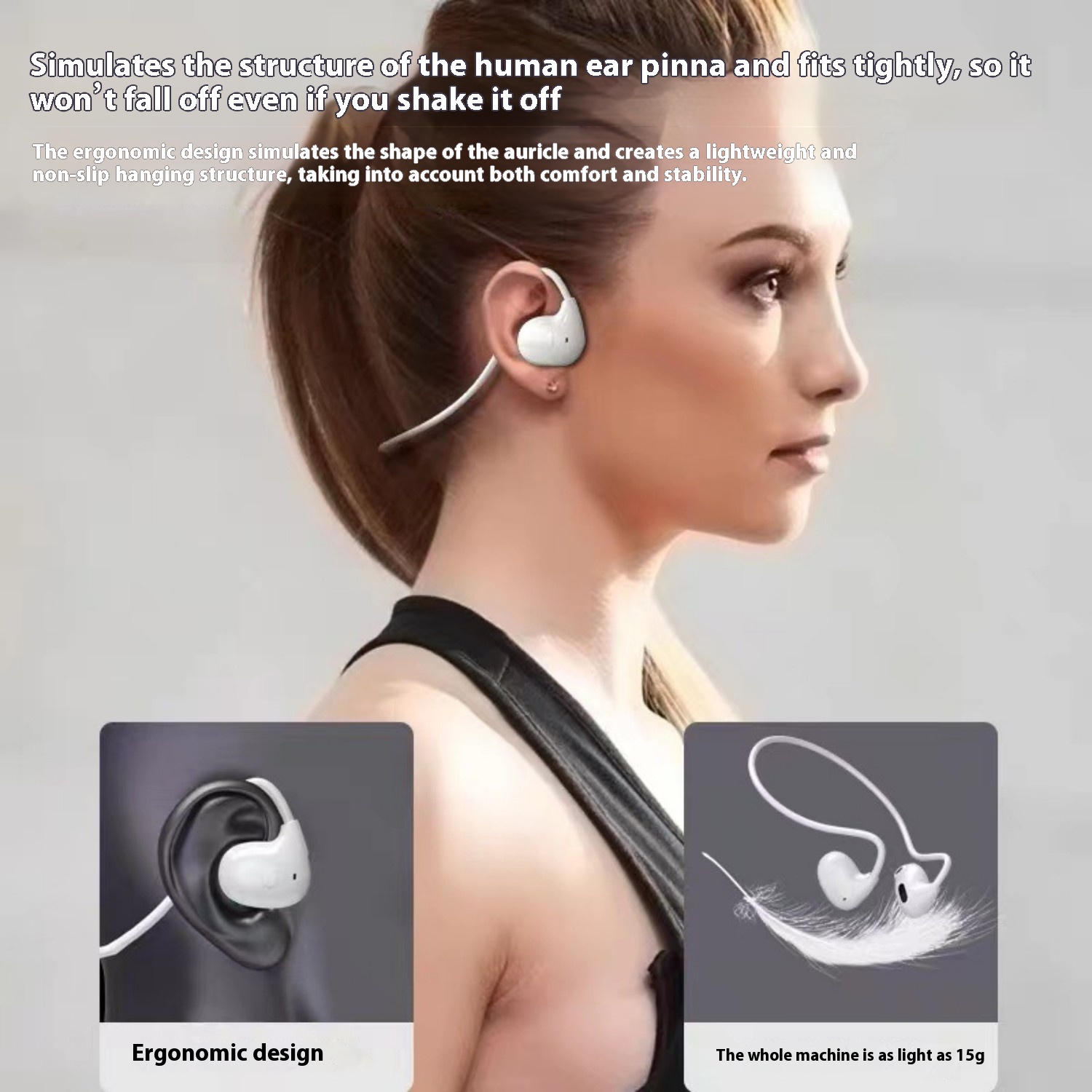 A2 Bone Conduction Bluetooth Earphones - Image 5