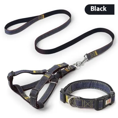 Pipitao Dog Leash Pet Supplies - Black B Set