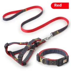 Pipitao Dog Leash Pet Supplies - Red B Set - View 1