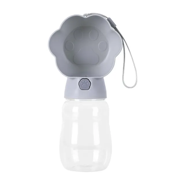 Pet Dog Outing Water Cup Puppy Kettle Gray 380Ml - Shop at LoveMi