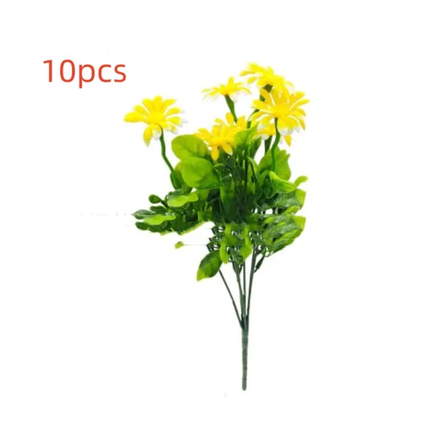 Anti real Plastic Flowers Artificial Plants Yellow - Shop at LoveMi