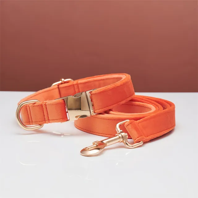 Dog Collar Dog Leash Hand Holding Rope Collar Collar Rope Collar Coral Orange - Shop at LoveMi