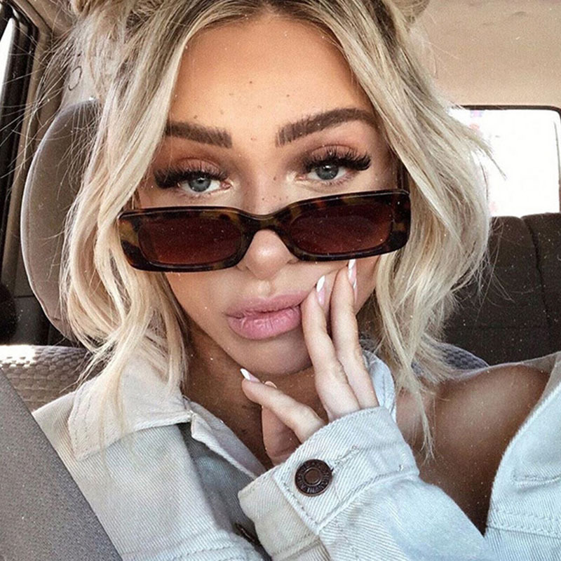 Small Frame Sunglasses Women's Fashion Rectangular Sunglasses - Image 8