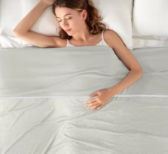 Summer Ice Silk Cold Feeling Blanket Duvet Light Gray - Shop at LoveMi