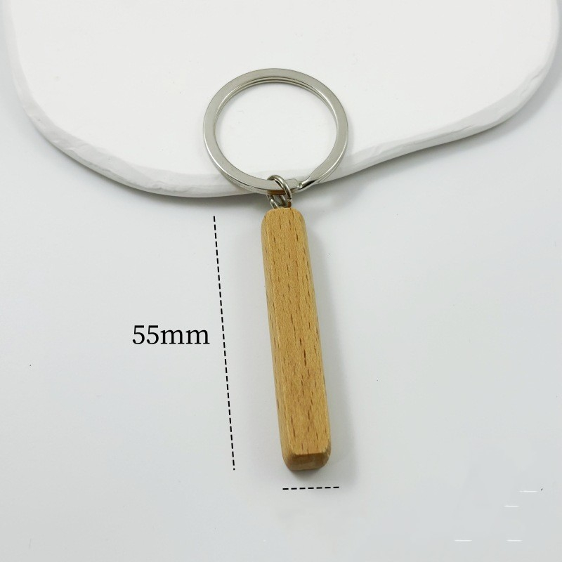 Blank Wooden Keychain Engraving