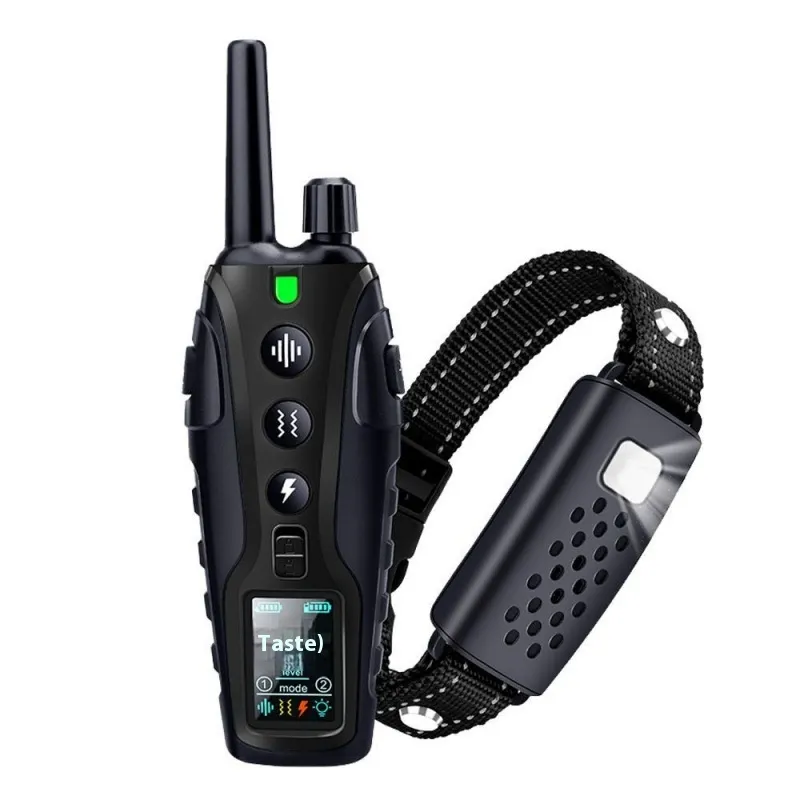 Color Screen Dog Trainer Super Long Remote Control Waterproof Dual Power Display Electric Shock Collar - 2000 M For A Dog