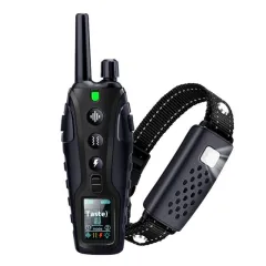 Color Screen Dog Trainer Super Long Remote Control Waterproof Dual Power Display Electric Shock Collar - 2000 M For A Dog - View 1